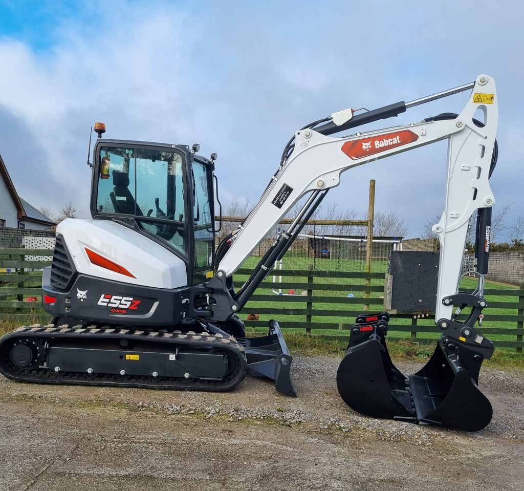 Bobcat E55Z mini-digger